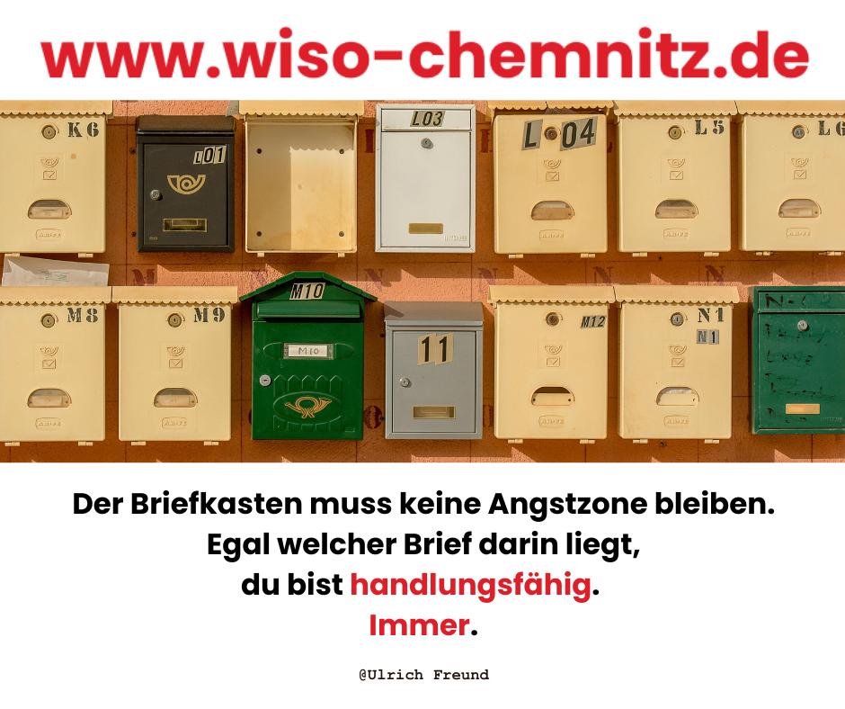 Briefkasten muss keine Angstzone mehr sein - Schuldnerberatung Chemnitz Freund