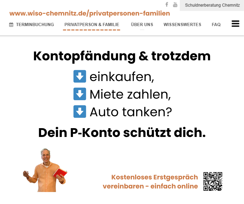 P Konto Bescheinigung Chemnitz, Kontopfändung und trotzdem einkaufen, Miete zahlen, Auto tanken? Dein P-Konto schützt dich.