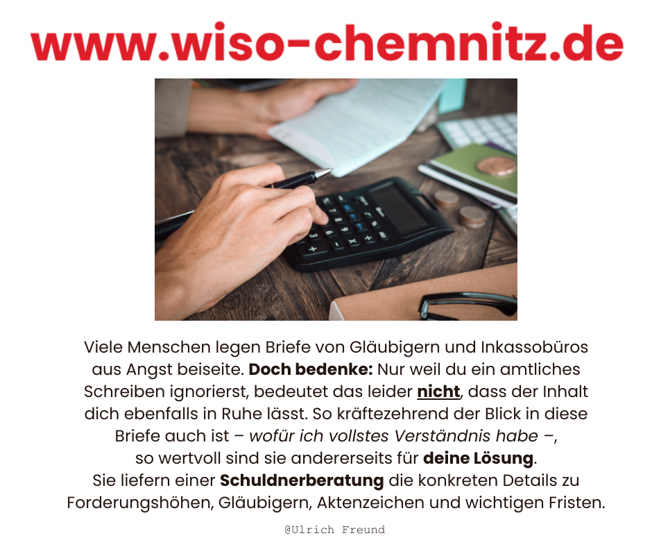 Wann macht eine Schuldnerberatung Sinn, Schuldnerberatung Chemnitz, Ulrich Freund